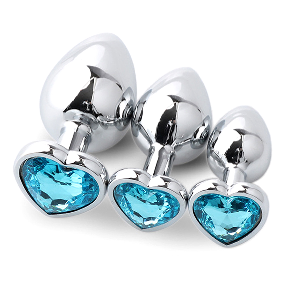 Health Wellness Products - 3PCS Anal Plug Logam untuk Pasangan,