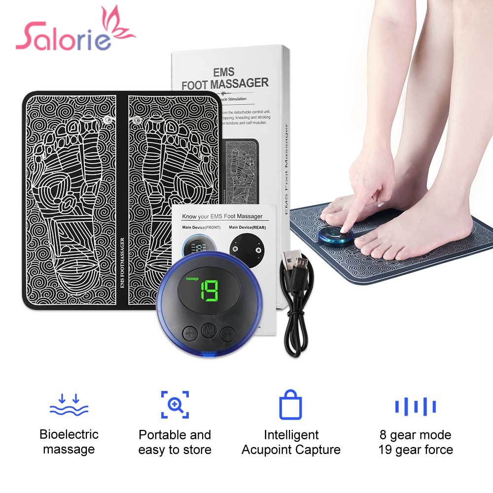 Ems Foot Massager - EMS bantalan pijat kaki fisioterapi, pemijat