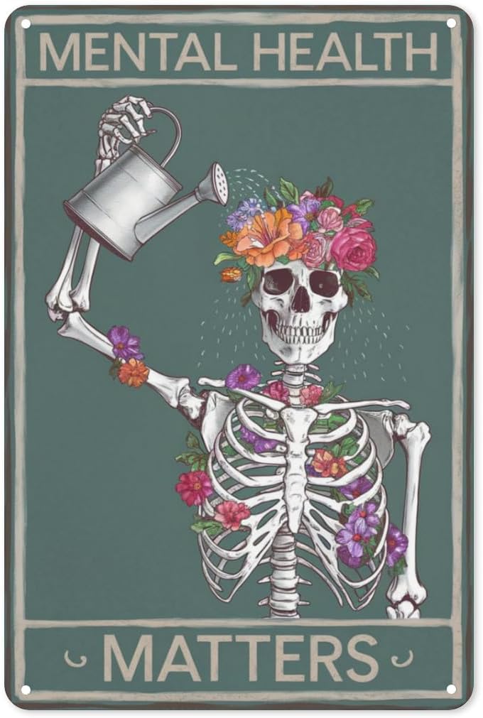 Health Wellness Office - Papan Tanda Kesehatan Gotik 8X12IN, Seni