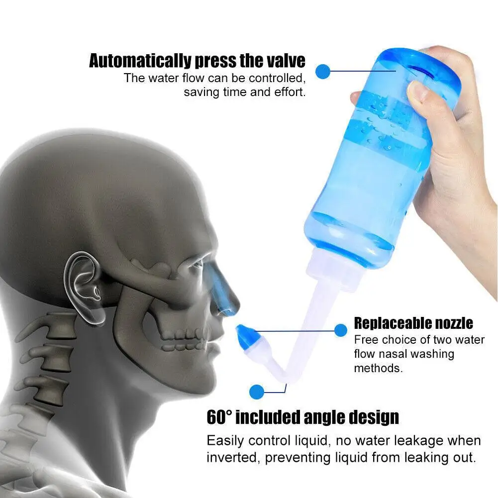 Neti Pot Nasal Rinse - 300Ml Pembersih Hidung Hidung Irigator Hidung