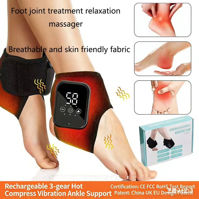 Pemijat Kaki Berpemanas Getara - Ankle Brace Support ulasan dan harga