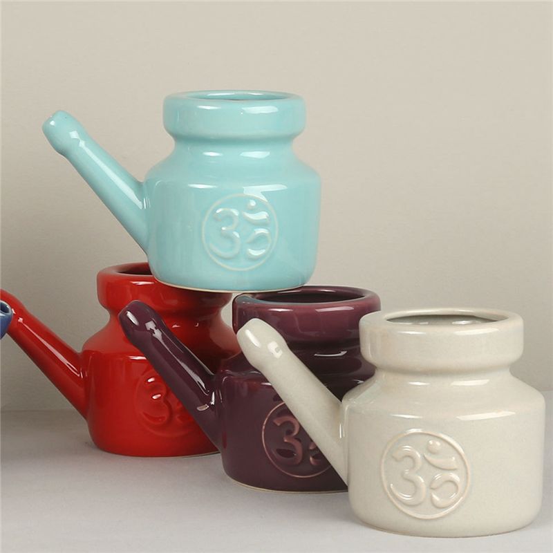 【STOK】Pot Keramik Neti 350Ml,  - Neti Pot Nasal Rinse ulasan dan harga