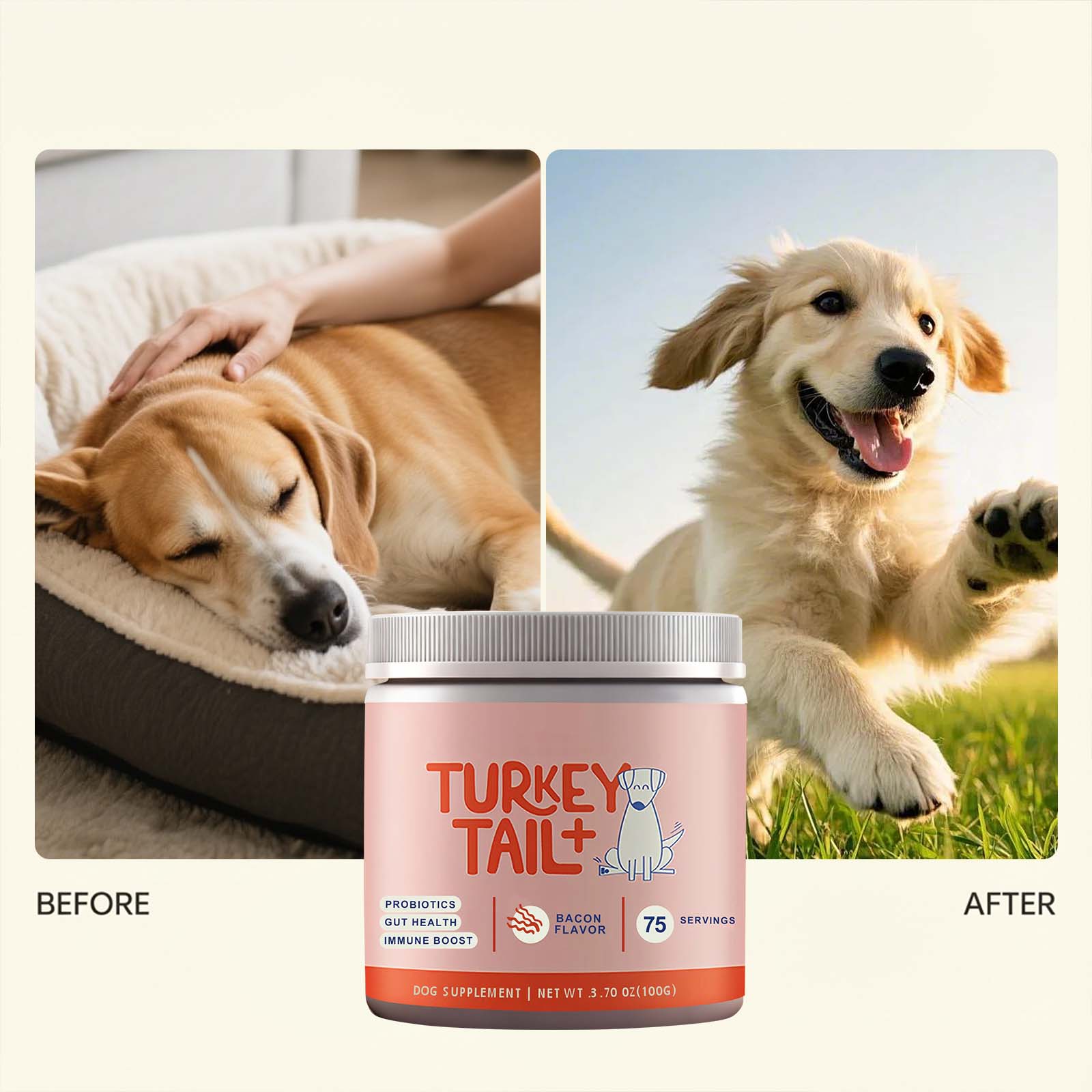 Bubuk Probiotik Anjing Menduku - Health Wellness Vitality ulasan dan harga
