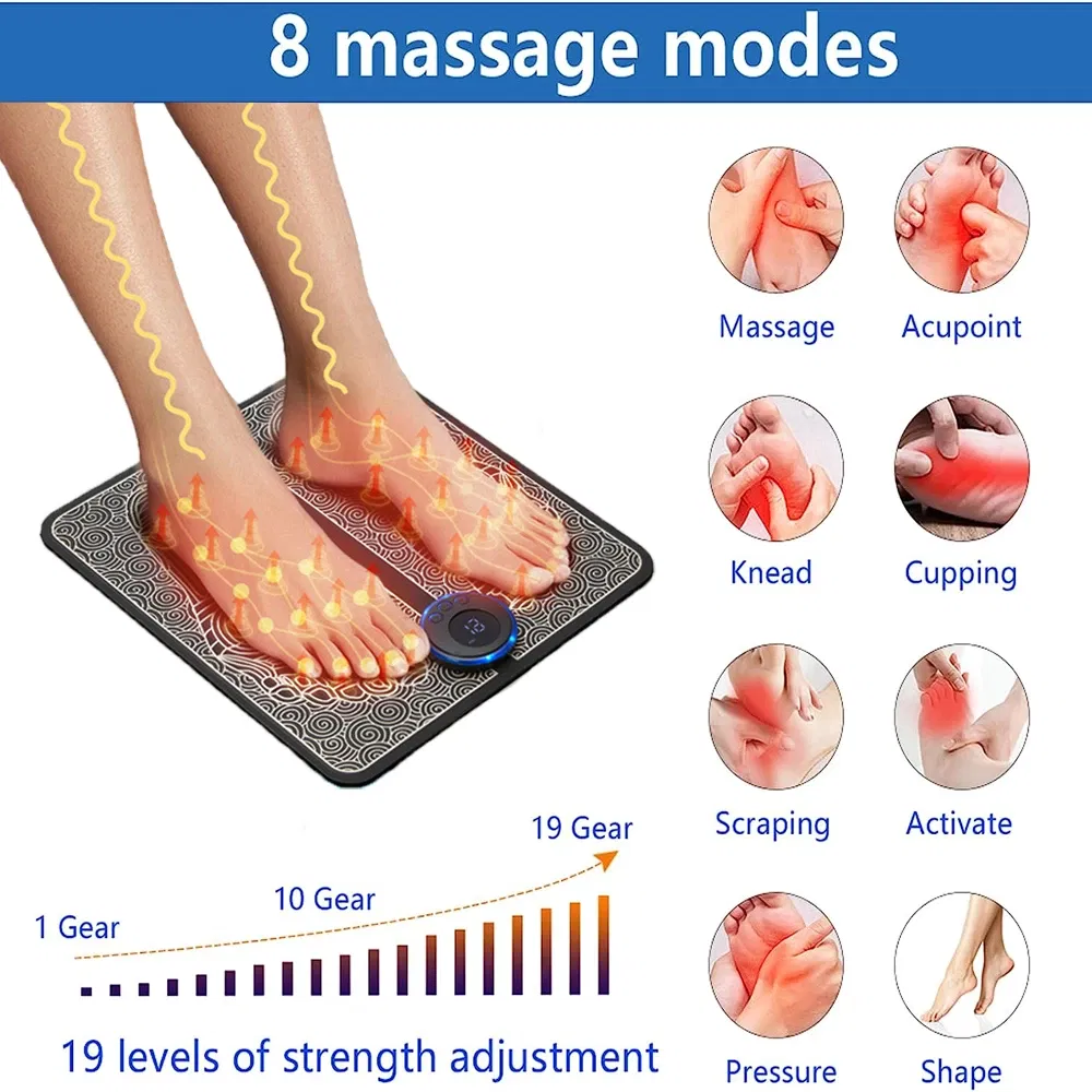 Alas Pijat Kaki EMS Portabel y - Ems Foot Massager ulasan dan harga
