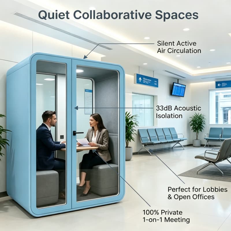Kotak Akustik Wellness Pod unt - Health Wellness Office ulasan dan harga