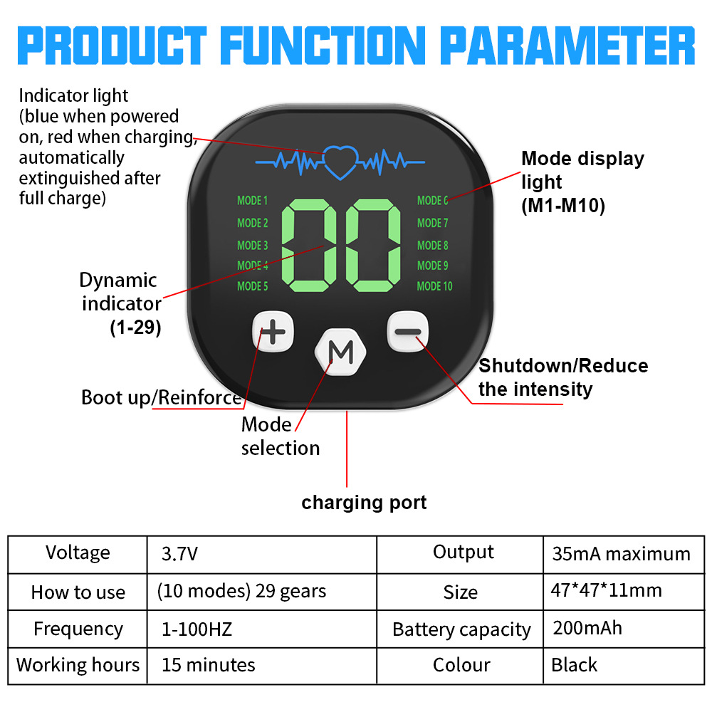 EMS Stimulator Otot Pelatih Pe - Ems Foot Massager ulasan dan harga